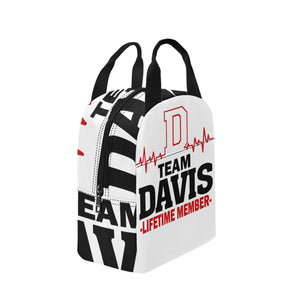 Team Davis Zipper Lunch Bag