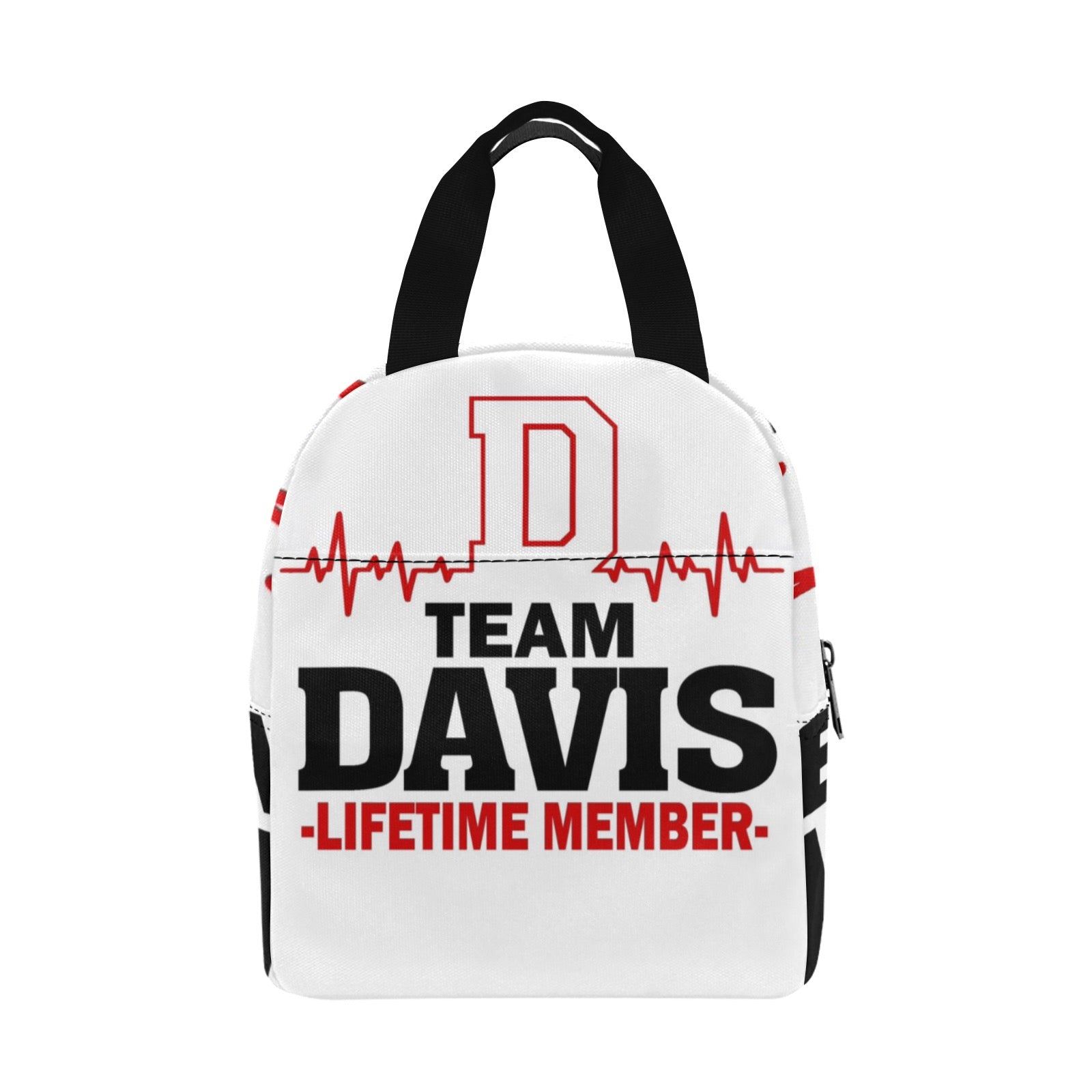 Team Davis Zipper Lunch Bag