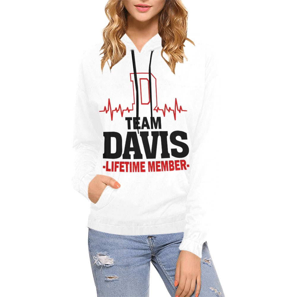 Team Davis All Over Print Hoodie for Women