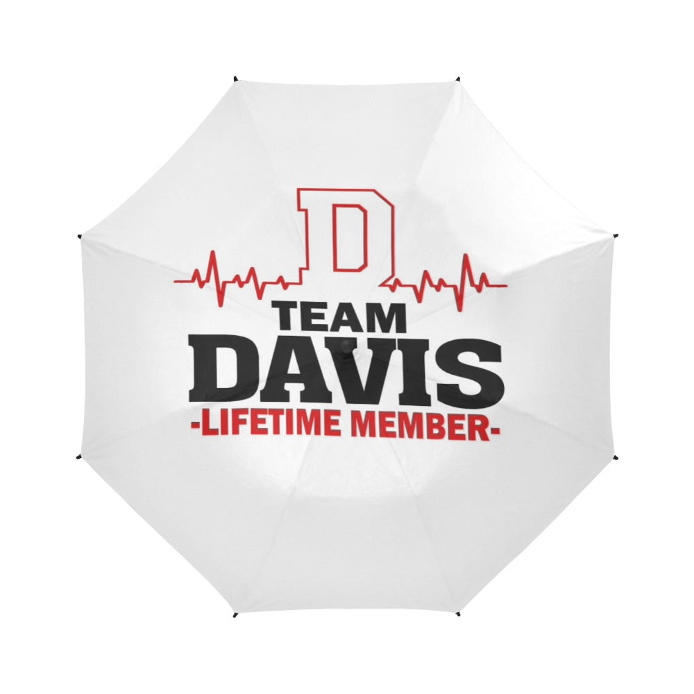 Team Davis Semi-Automatic Foldable Umbrella