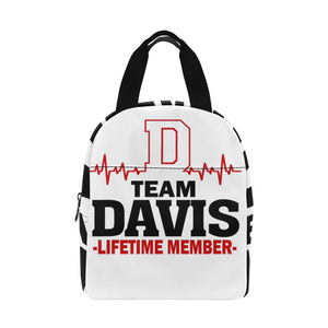 Team Davis Zipper Lunch Bag