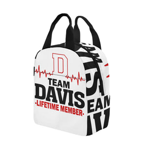 Team Davis Zipper Lunch Bag