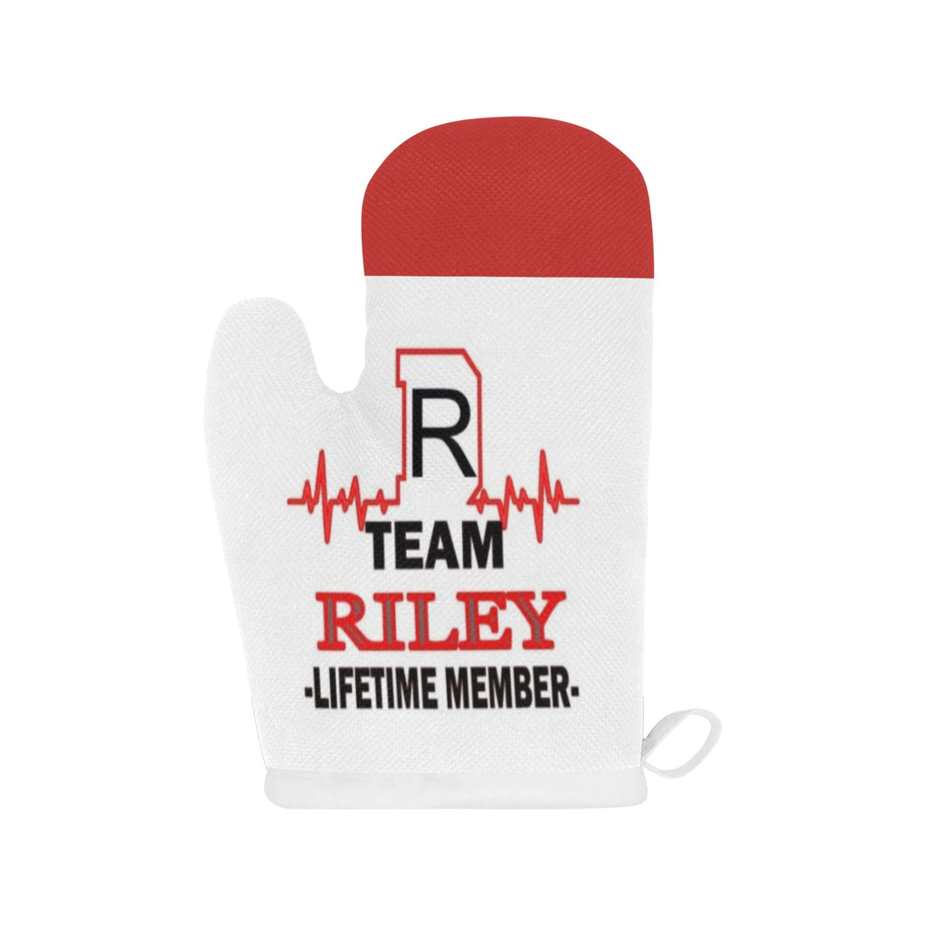 Riley Team Linen Oven Mitt (One Piece)